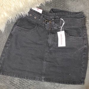 Black denim Mini skirt- BRAND NEW